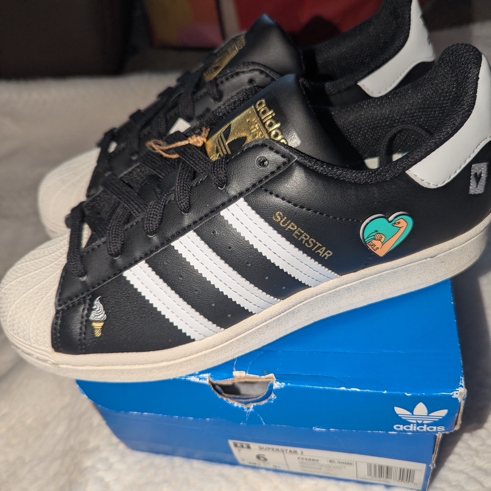adidas Superstar Black & White Sneakers